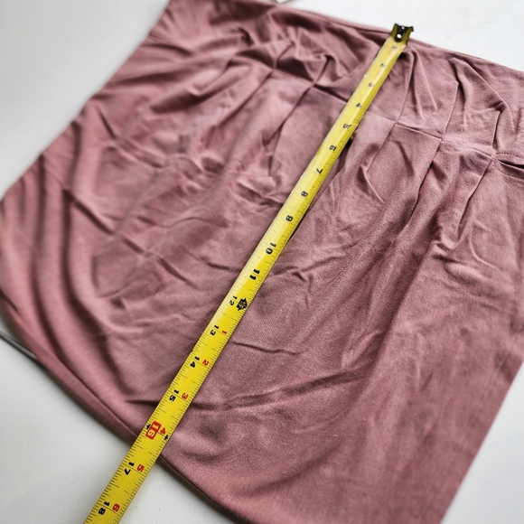 NWT SO Rutching Pink Stretch Mini Skirt Juniors Elastic Waist Pull On Size M - Picture 4 of 8
